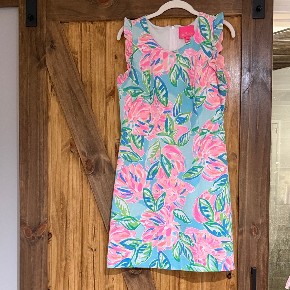 Lilly Pulitzer Carmelita Shirt Dress Multi Totally Blossom- size 8